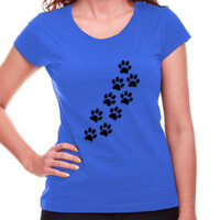 Camiseta de manga corta - Huellas de perro