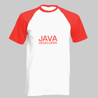 Camiseta bicolor de manga corta - Java Developer