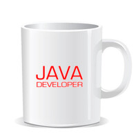 Taza de porcelana monocolor - Java Developer