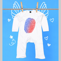 Pijama para bebé - Dactilar azul-rojo