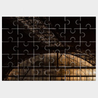 Puzzle de madera (30 piezas) - Estación de tren