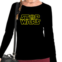 Camiseta de manga larga - Stop Wars