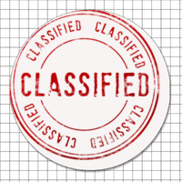 Cartel adhesivo circular (5 cm) - Clasificado