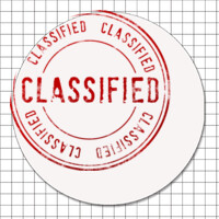 Cartel adhesivo circular (3 cm) - Clasificado