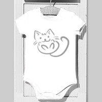 Body de bebé - Gatito gris