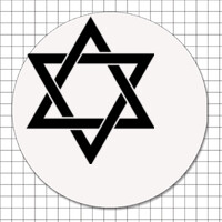 Cartel adhesivo circular (3 cm) - Kosher