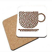 Posavasos - Taza de granos de café