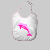 Babero - Delfín rosa