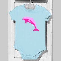 Body de bebé - Delfín rosa