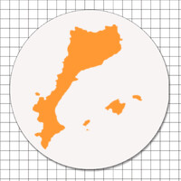 Pegatinas circulares (7 cm) - Països catalans