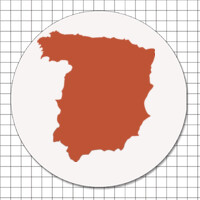 Pegatinas circulares (7 cm) - Spain 2018