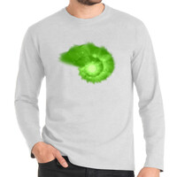 Camiseta de manga larga - Efecto caracol verde
