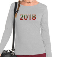 Camiseta de manga larga para mujer - 2018
