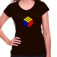 Camiseta de manga corta - Cubo tricolor