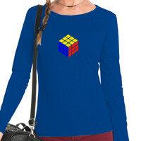 Camiseta de manga larga - Cubo tricolor