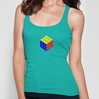 Camiseta sin mangas - Cubo tricolor