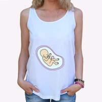 Camiseta de tirantes holgada para mujer - Embrión