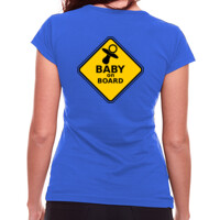 Camiseta de manga corta para mujer - Bebé a bordo