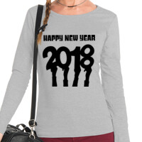 Camiseta de manga larga para mujer - Happy new year 2018