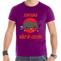 Camiseta de manga corta - Tortura não é cultura