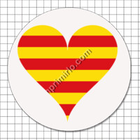Pegatinas circulares (7 cm) - Cor català
