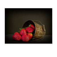 Cuadro (cartón pluma) - Cubo de fresas