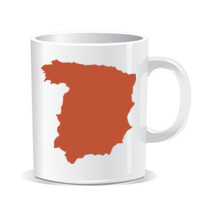 Taza de porcelana monocolor - Spain