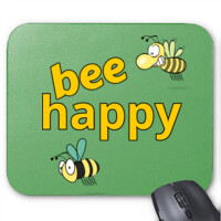 Alfombrilla de ratón - bee happy