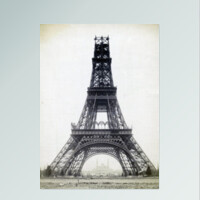 Cuadro (lámina) - Torre Eiffel en construcción
