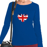 Camiseta de manga larga - Corazón británico