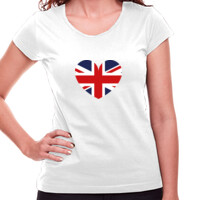 Camiseta de manga corta - Corazón británico