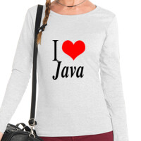 Camiseta de manga larga - I love Java